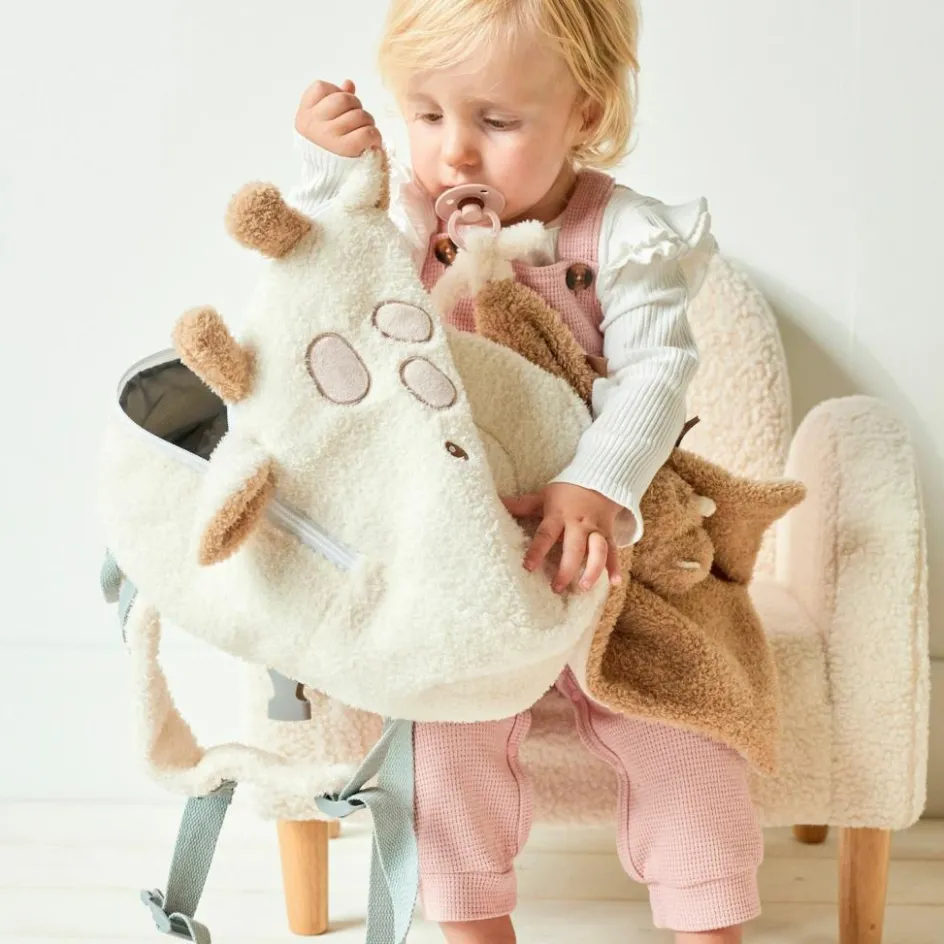 Outlet Nattou Sac à dos bébé Teddy Girafe Ecru