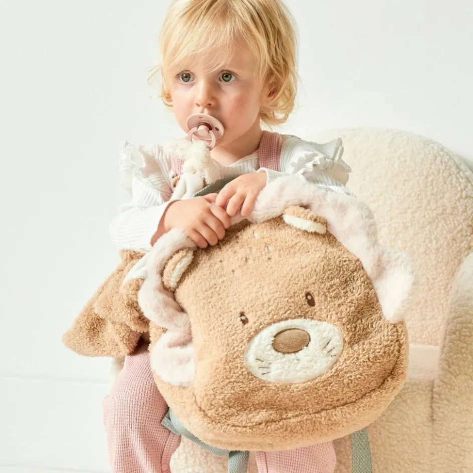 Online Nattou Sac à dos bébé Teddy Lion Caramel