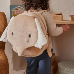 Sac à dos en veloudoux Bali, Moka & Snow|Noukie's Online