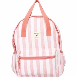 Sac à dos enfant à anses Rayures roses|Kidzroom Discount