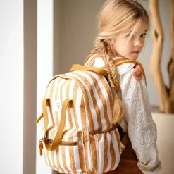 Clearance Kidzroom Sac à dos enfant à anses Rayures caramel