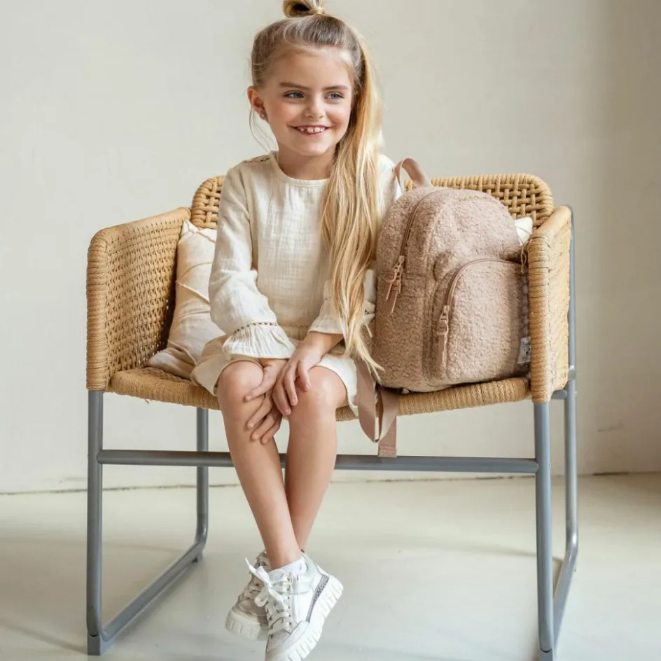 Clearance Kidzroom Sac à dos enfant Beary Excited Ours bouclette beige