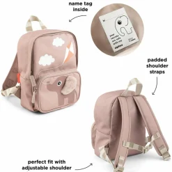 Sac à dos enfant canvas Elphee Rose|Done by Deer
