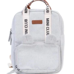 Sac à dos enfant Mini Club signature canvas off white|Childhome Online