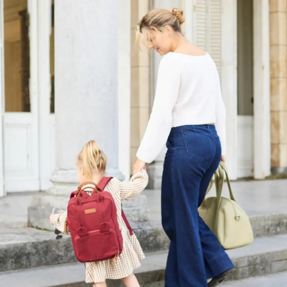 Best Childhome Sac à dos enfant Mini Club Signature Urban Bordeaux
