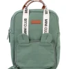 Sac à dos enfant Mini Club signature canvas vert|Childhome Outlet