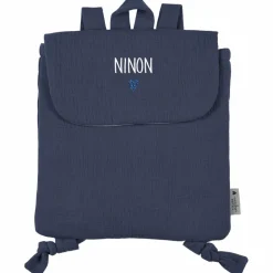 Atelier Wagram Sac à dos Gaze Bleu Jean (personnalisable)