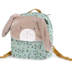 Sac à dos lapin sauge Trois petits lapins (personnalisable)|Moulin Roty Online