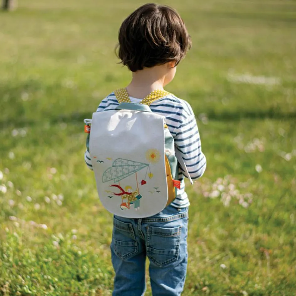 Sac à dos Le garçon et le deltaplane (personnalisable)|L'oiseau bateau