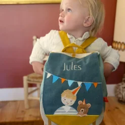 Sac à dos Les copains d'abord Ours (personnalisable)|L'oiseau bateau New