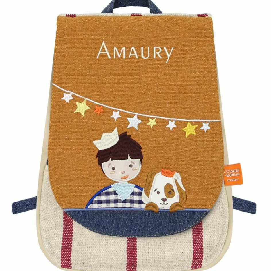 Sac à dos Les copains d'abord Chien (personnalisable)|L'oiseau bateau Hot