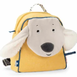 Sac à dos Pilou jaune Puce et Pilou (personnalisable)|Moulin Roty