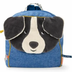 Sac à dos Puce bleu Puce et Pilou (personnalisable)|Moulin Roty