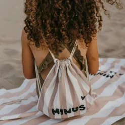 Sac à ficelles enfant rayures rose|Zakuw Hot