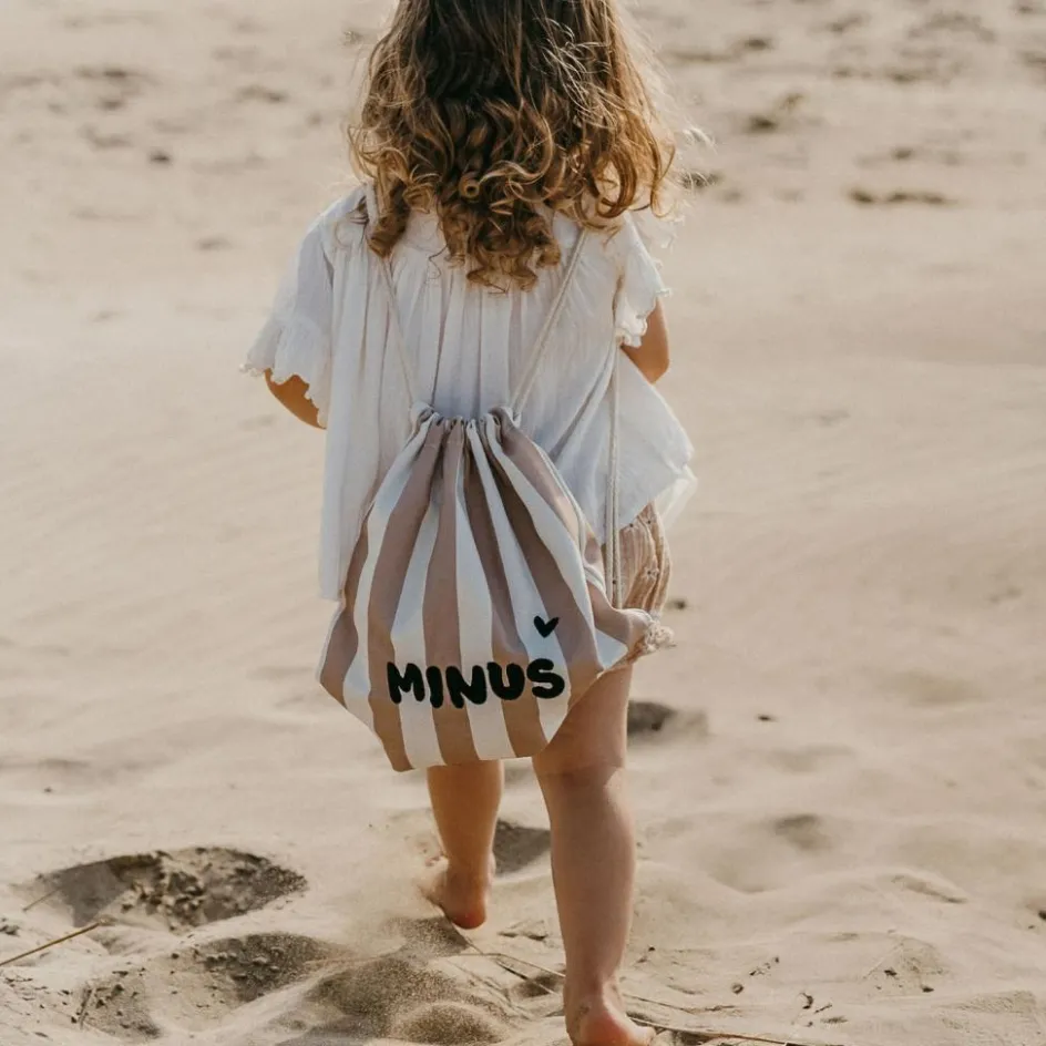 Sac à ficelles enfant rayures rose|Zakuw Hot