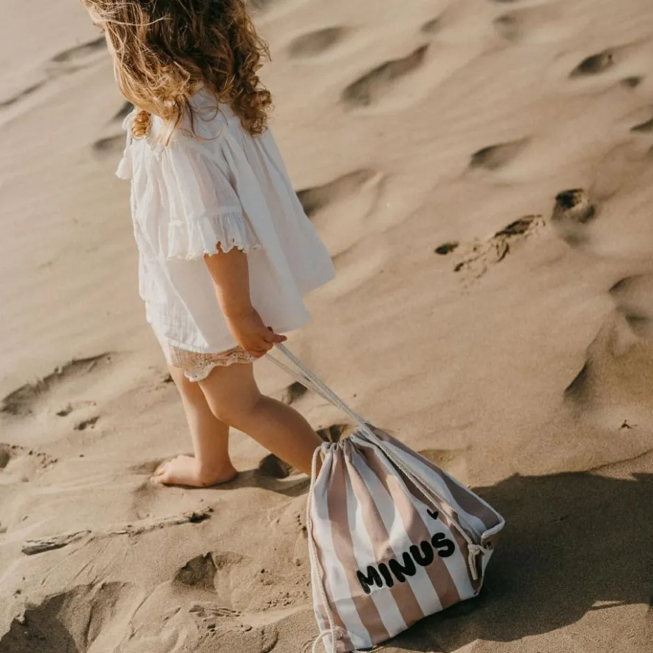 Sac à ficelles enfant rayures rose|Zakuw Hot