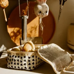 Clearance Atelier Wagram Sac à goûter isotherme Cœurs Ecru