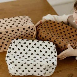 Clearance Atelier Wagram Sac à goûter isotherme Cœurs Ecru