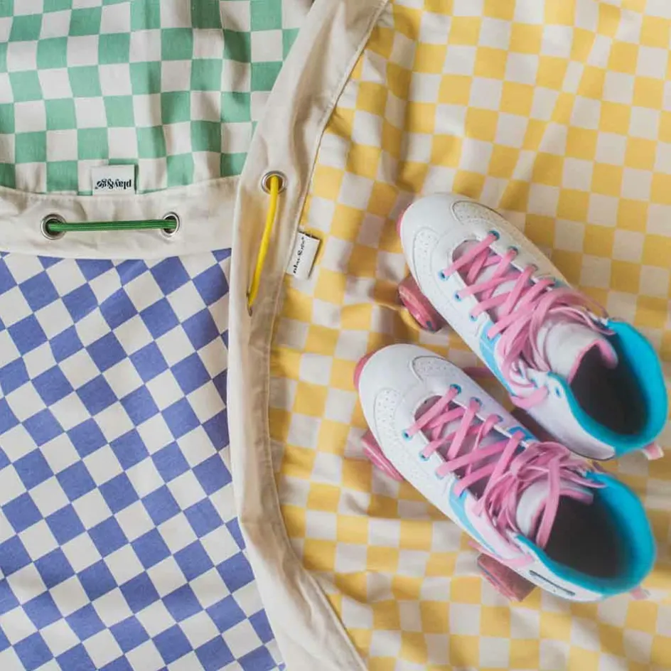 Sac à jouet 2 en 1 Noomad Original Vichy Yellow|Play&Go Best