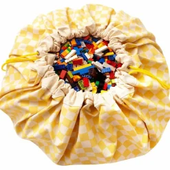 Sac à jouet 2 en 1 Noomad Original Vichy Yellow|Play&Go Best