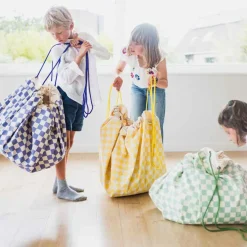 Sac à jouet 2 en 1 Noomad Original Vichy Yellow|Play&Go Best