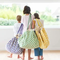 Sac à jouet 2 en 1 Noomad Original Vichy Yellow|Play&Go Best