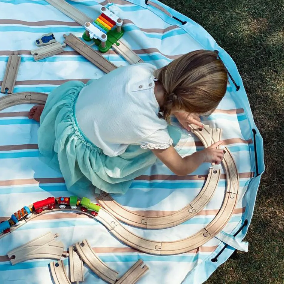 Discount Play&Go Sac à jouets 2 en 1 Noomad Outdoor Stripes