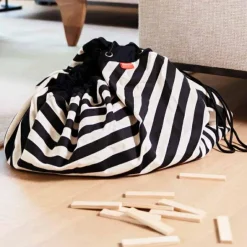 Sac à jouets 2 en 1 Noomad Original Stripes Black|Play&Go Discount