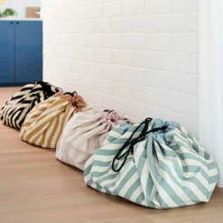 Sac à jouets 2 en 1 Noomad Original Stripes Black|Play&Go Discount
