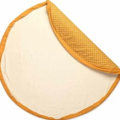 Sac à jouets 2 en 1 Noomad Original Organic Grid Mustard|Play&Go New