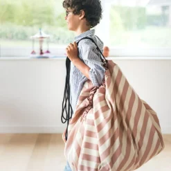 Sac à jouets 2 en 1 Noomad Original Stripes Pink|Play&Go Online