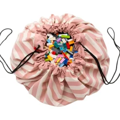 Sac à jouets 2 en 1 Noomad Original Stripes Pink|Play&Go Online