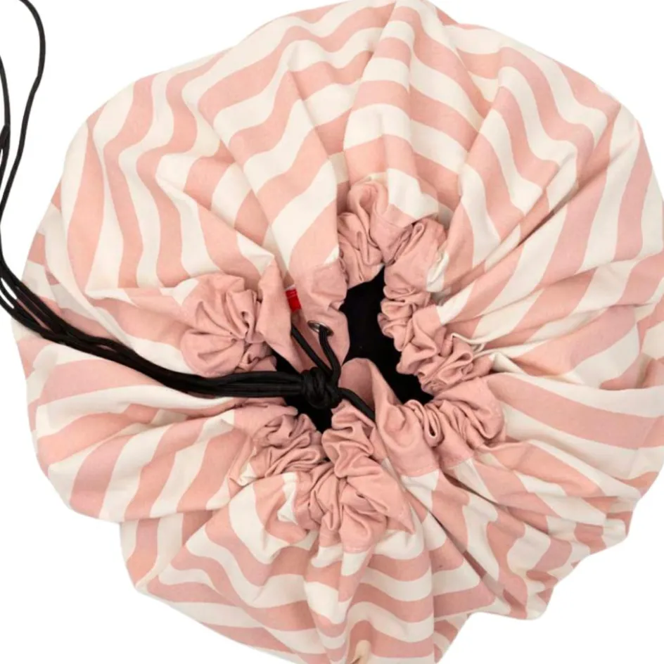 Sac à jouets 2 en 1 Noomad Original Stripes Pink|Play&Go Online
