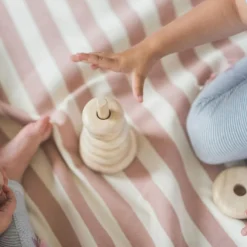 Sac à jouets 2 en 1 Noomad Original Stripes Pink|Play&Go Online