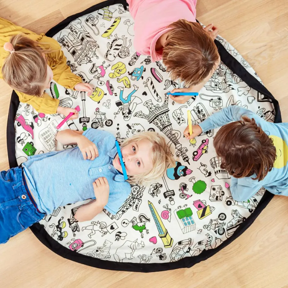 Sale Play&Go Sac à jouets 2 en 1 réversible Noomad Original Color my bag OMY Paris