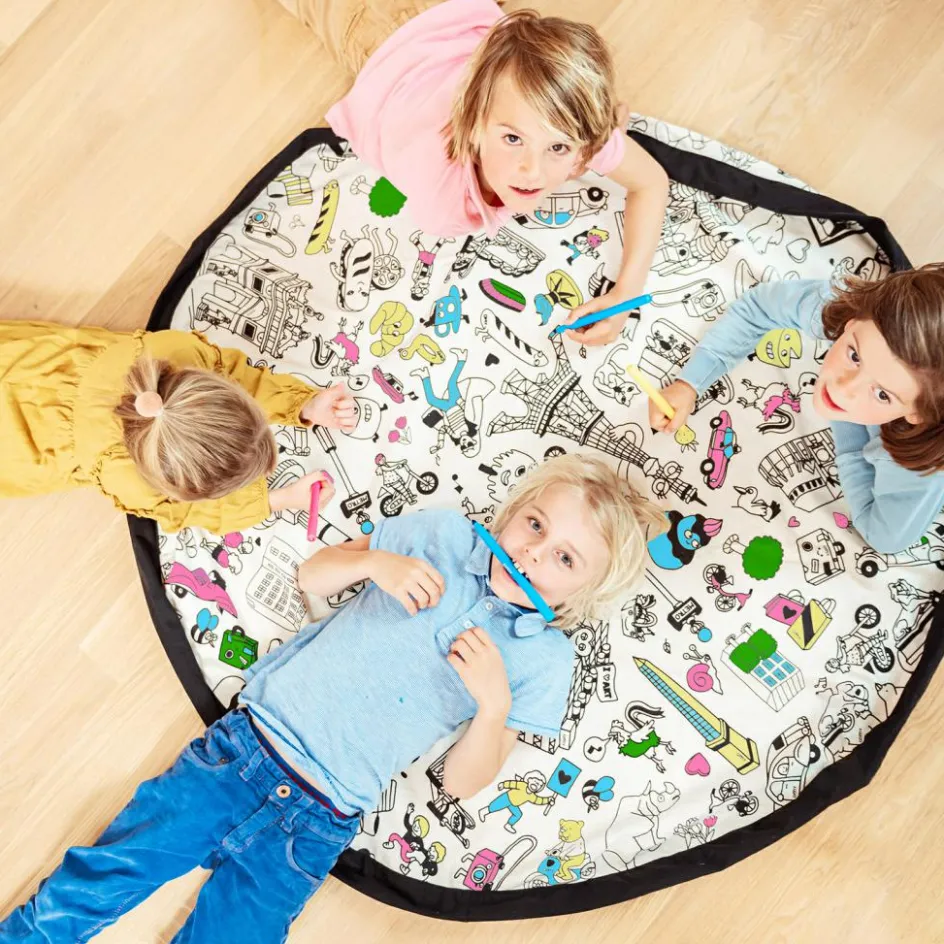 Sale Play&Go Sac à jouets 2 en 1 réversible Noomad Original Color my bag OMY Paris