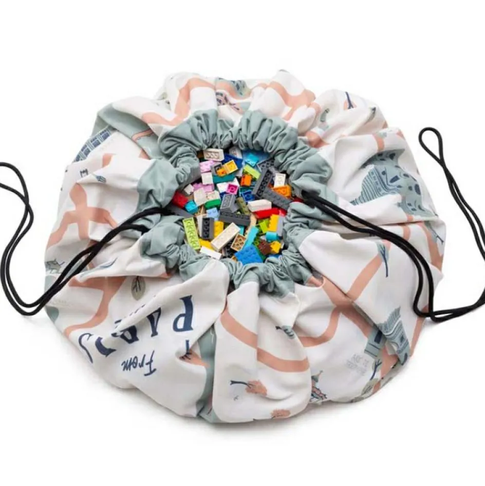 Sac à jouets 2 en 1 réversible Noomad Original Paris Map|Play&Go Hot