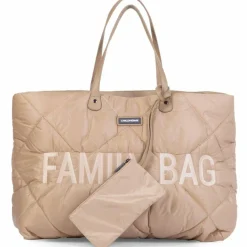 Sac à langer à anses Family bag matelassé beige|Childhome Hot