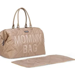 Clearance Childhome Sac à langer à anses Mommy bag matelassé beige