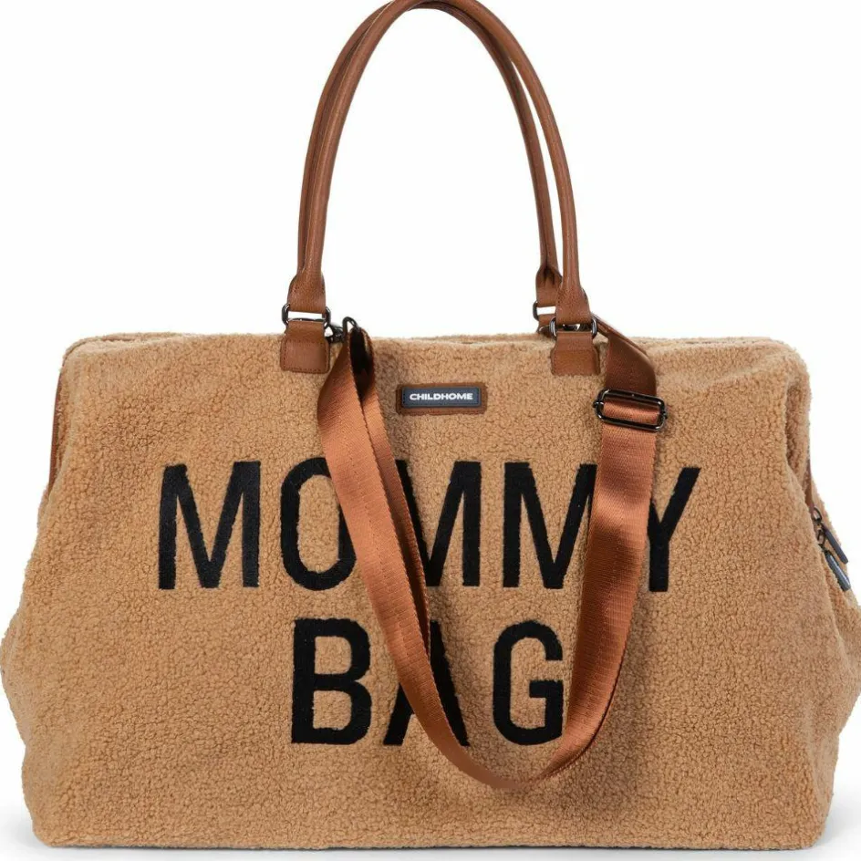 Sac à langer à anses Mommy bag large Teddy beige|Childhome Sale