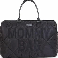 Sac à langer à anses Mommy bag matelassé noir|Childhome Outlet