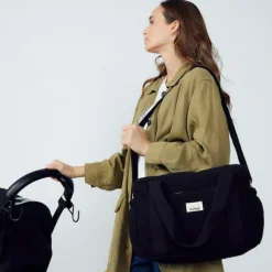 Sac à langer à anses noir réglisse Comme un bonbon|BEBEL Clearance