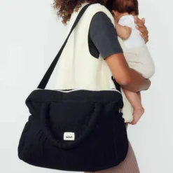 Sac à langer à anses noir réglisse Comme un bonbon|BEBEL Clearance
