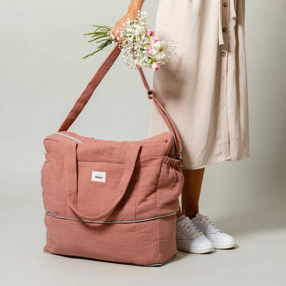 BEBEL Sac à langer bandoulière 24-48 h terracotta
