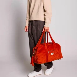 Clearance Hindbag Sac à langer Basile Velours Brique