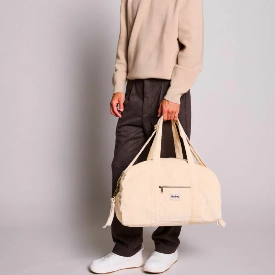 Sac à langer Basile Velours Crème|Hindbag