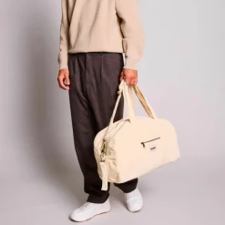 Sac à langer Basile Velours Crème|Hindbag