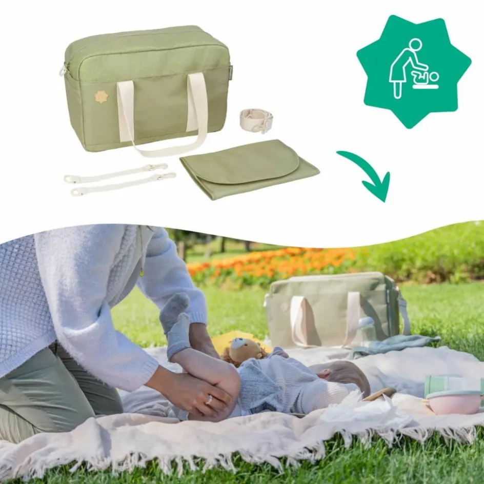 Sac à langer Bowling Olive|Badabulle Hot