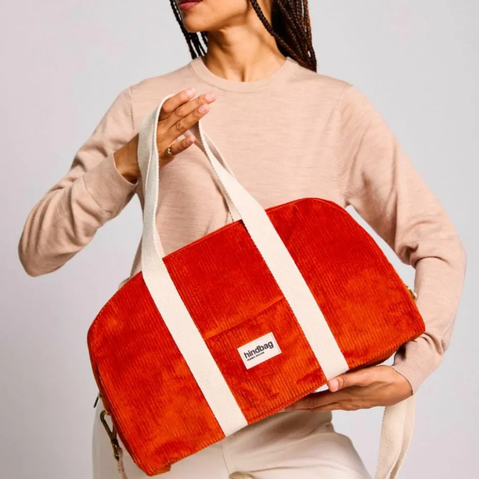 Online Hindbag Sac à langer Charlie Velours Brique