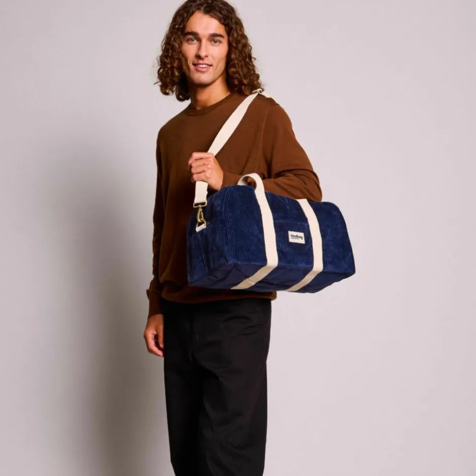 Sac à langer Charlie Velours Marine|Hindbag